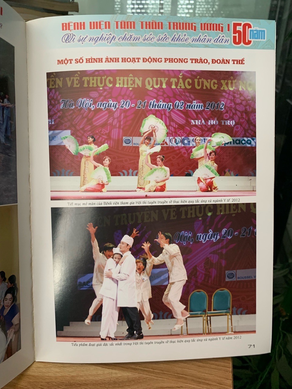 Kỷ yếu BV tâm thần trung ương l 50 năm vì sự nghiệp chăm sóc sức khoẻ nhân dân 1963-2013