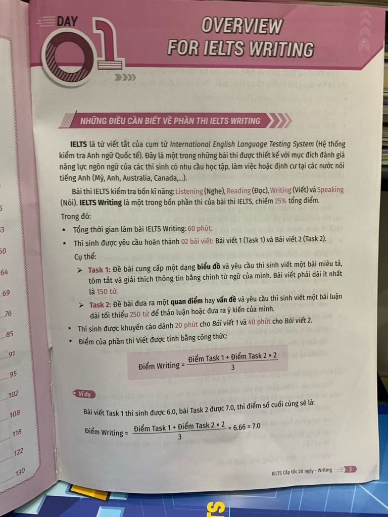 IELTS Cấp tốc – 20 ngày Writing – MegaBook biên soạn - Ảnh thực tế 4