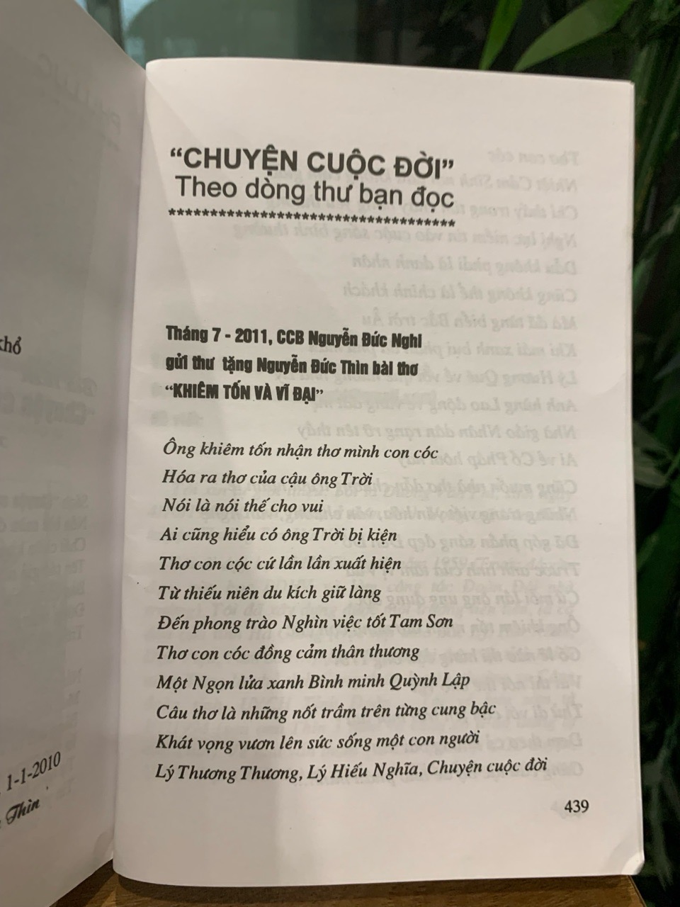 Chuyện cuộc đời -Lê Đức Thìn