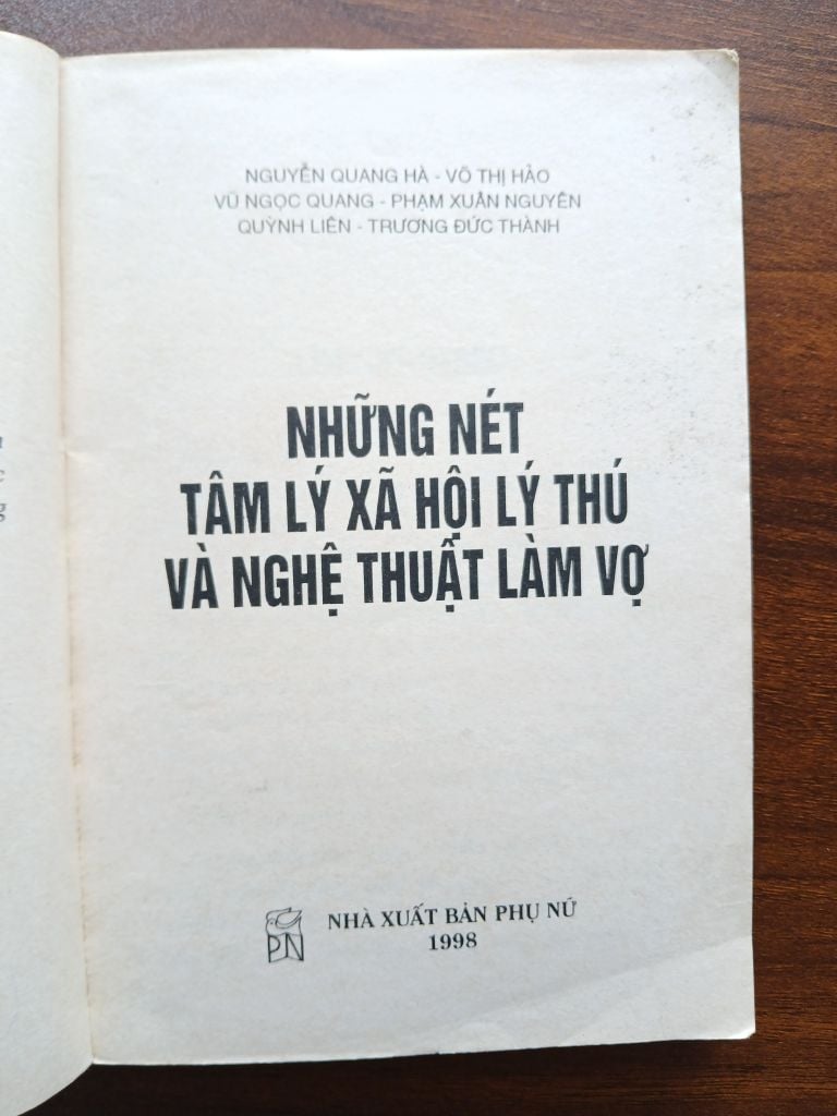 Những nét tâm lý xã hội lý thú & nghệ thuật làm vợ - NXB. Phụ Nữ - Ảnh thực tế 5