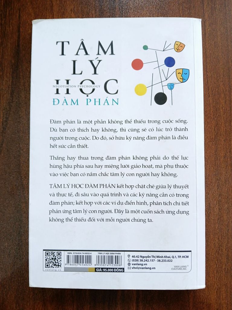 Tâm Lý Học Đàm Phán - Đoàn Húc Thăng - Ảnh chụp thực tế