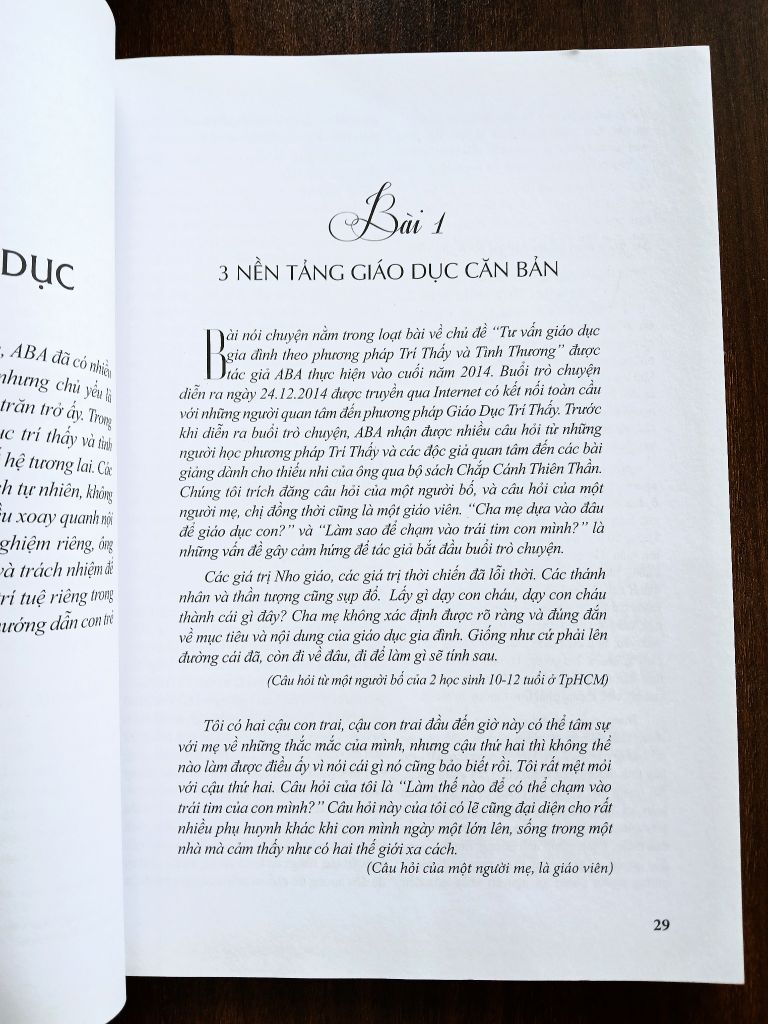Nền Tảng Giáo Dục Trí Thầy & Tình Thương Trong Gia Đình & Nhà Trường - ABA - Ảnh thực tế 7