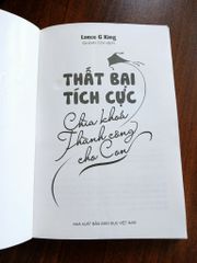 Thất Bại Tích Cực - Bảy Khởi Thành Công Cho Con - Lance G King - ảnh 5
