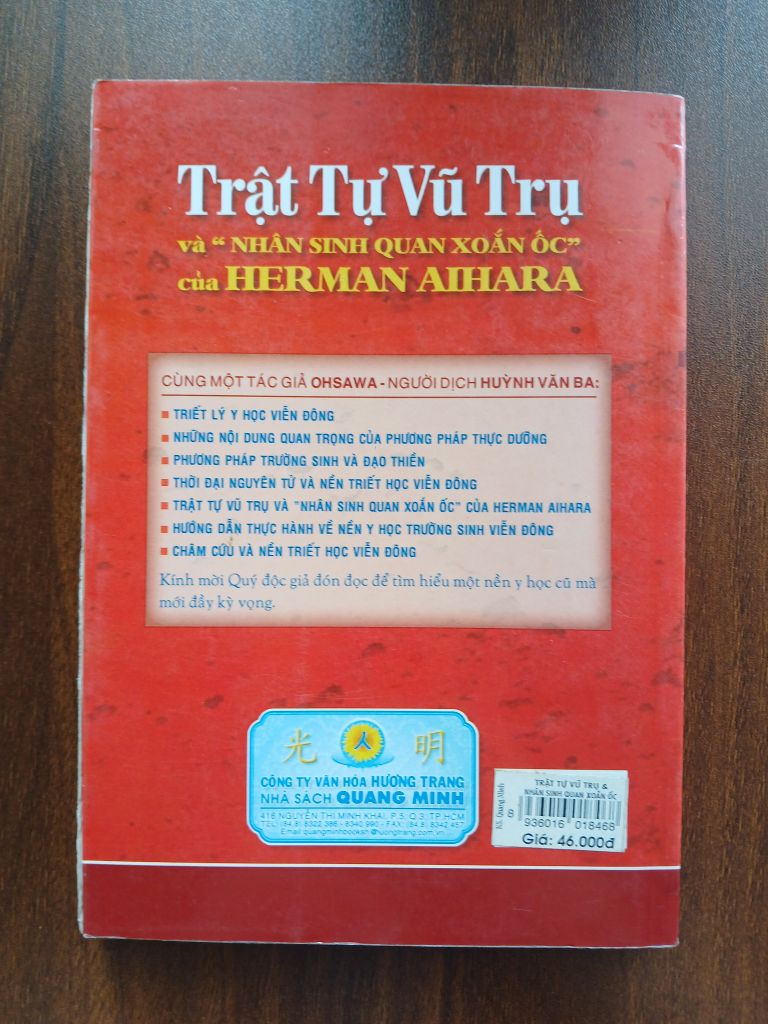 Trật Tự Vũ Trụ - Ohsawa, Huỳnh Văn Ba dịch - Ảnh chụp thực tế