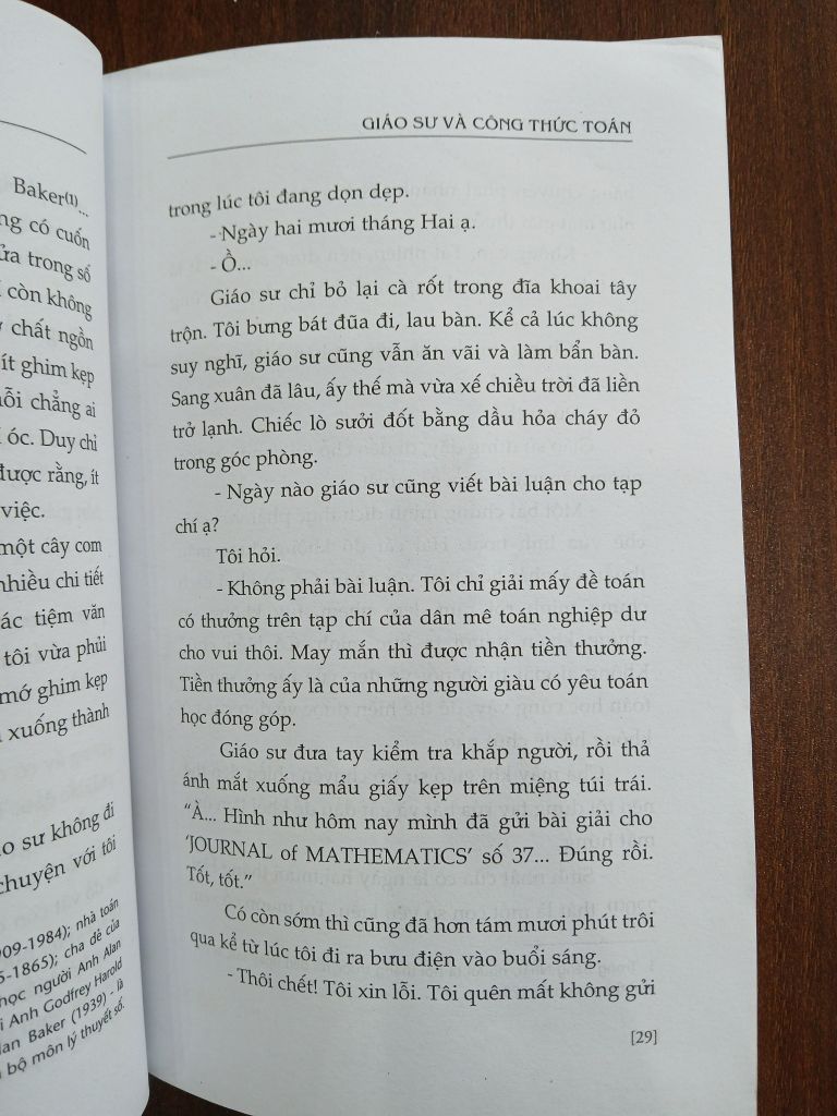 Giáo sư và công thức toán (The Housekeeper and the Professor)<br>Yoko Ogawa - Ảnh thực tế 6