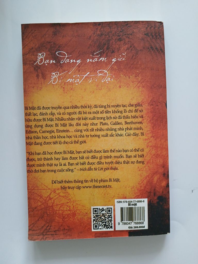Bí mật - Rhonda Byrne - Ảnh chụp thực tế