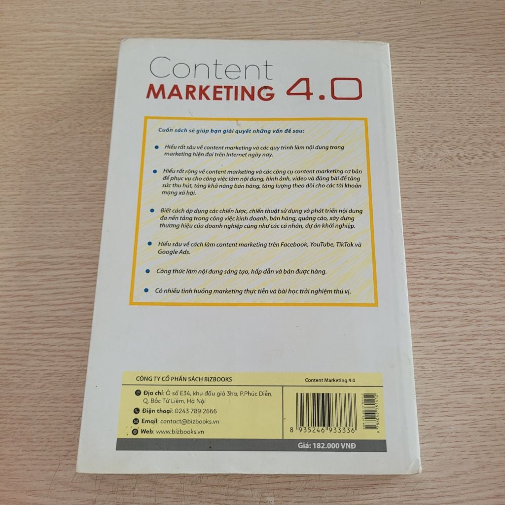 Content Marketing 4.0 - Ảnh chụp thực tế