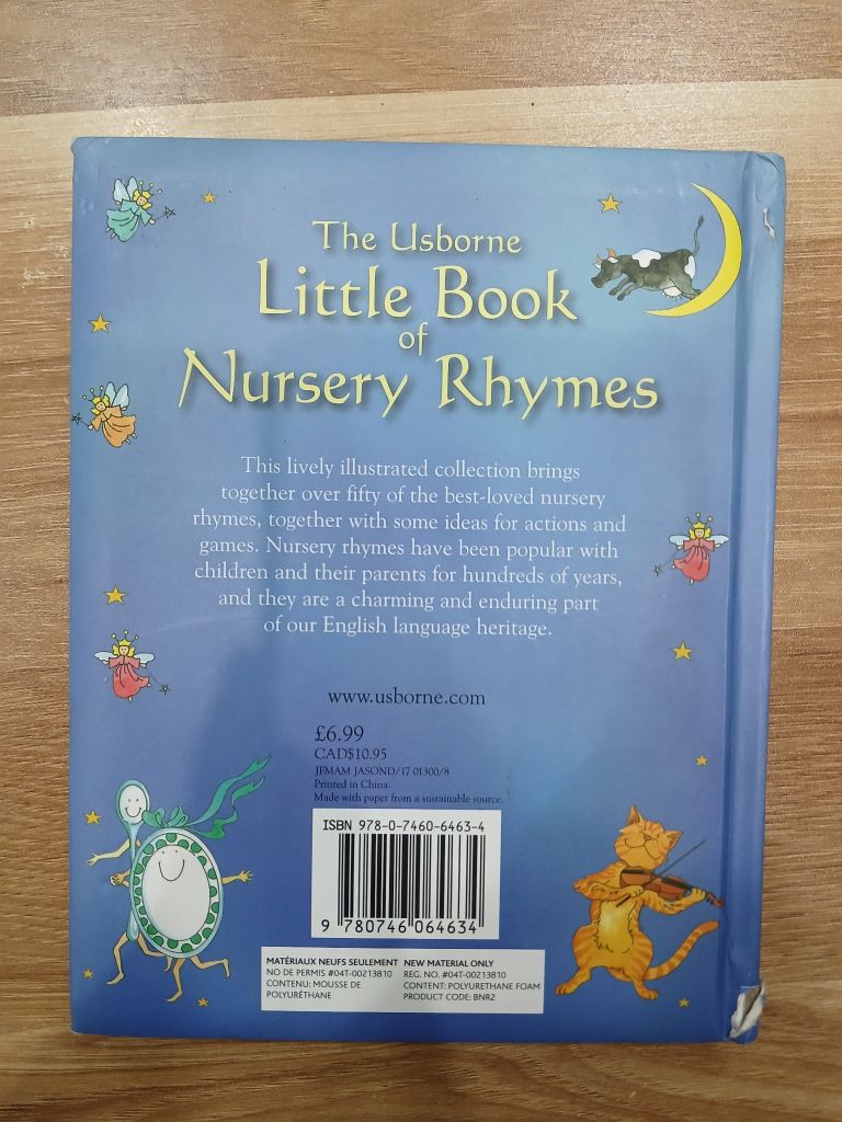 The Usborne Little Book of Nursery Rhymes  Various (Illustrated by Jo Litchfield) - Ảnh thực tế 3