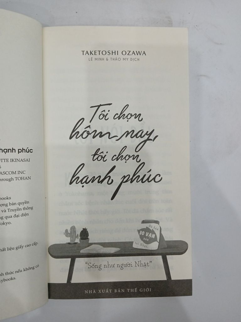 Tôi chọn hôm nay, Tôi chọn hạnh phúc - Taketoshi Ozawa - Ảnh thực tế 5
