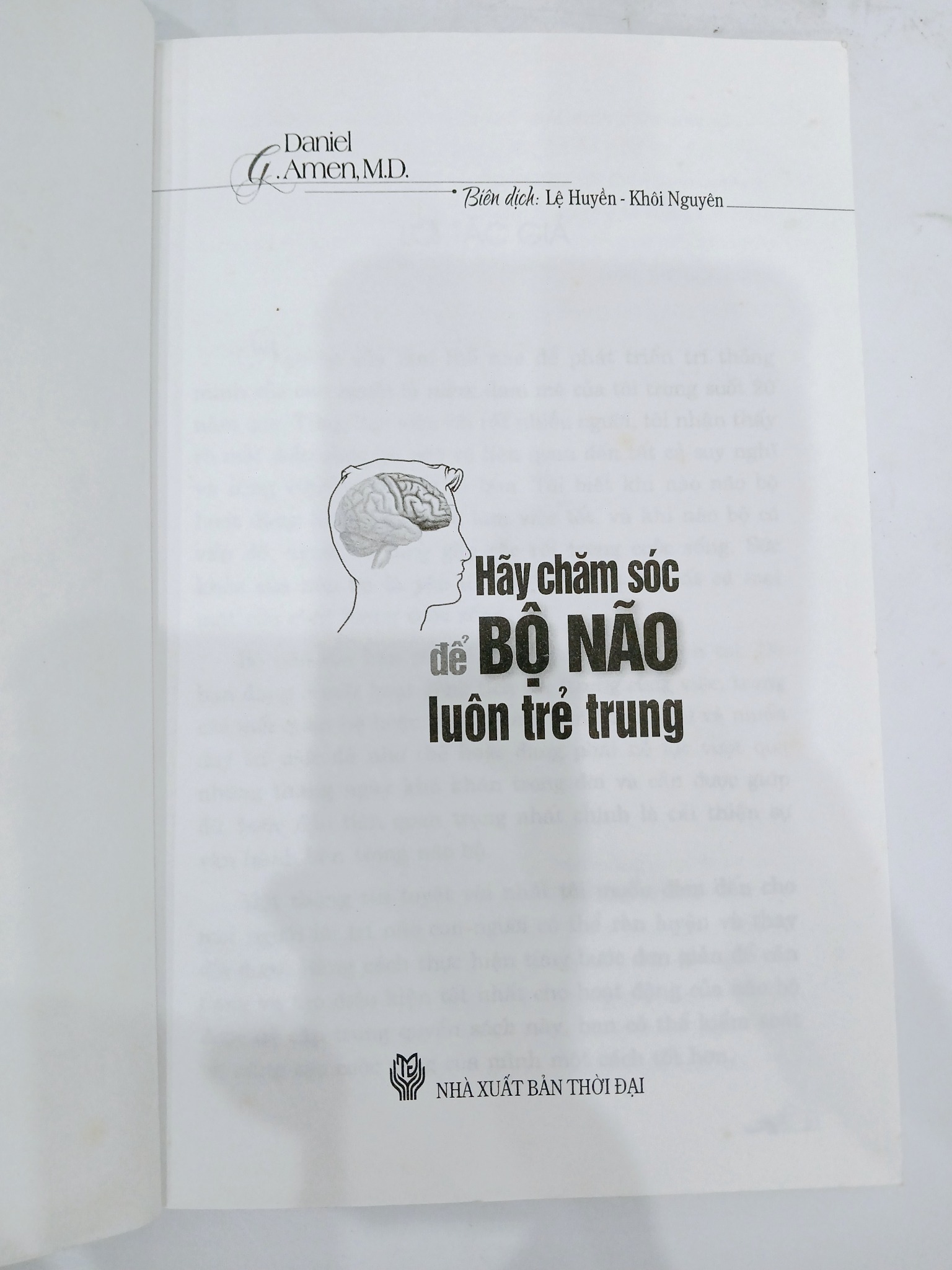 Hãy Chăm Sóc Để Bộ Não Luôn Trẻ Trung - Daniel G. Amen, M.D.