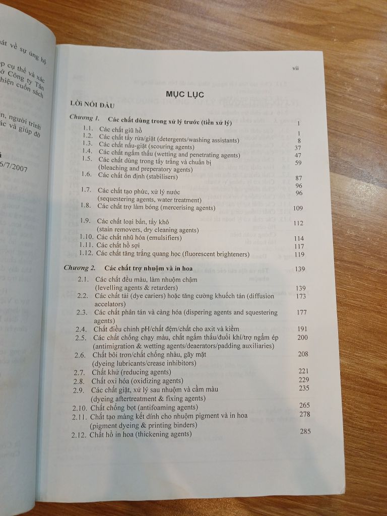 Chất Trợ Nấu Tẩy, Nhuộm, In Hoa và Hoàn Tất - PGS.TS. Đặng Trần Phòng - Ảnh thực tế 8