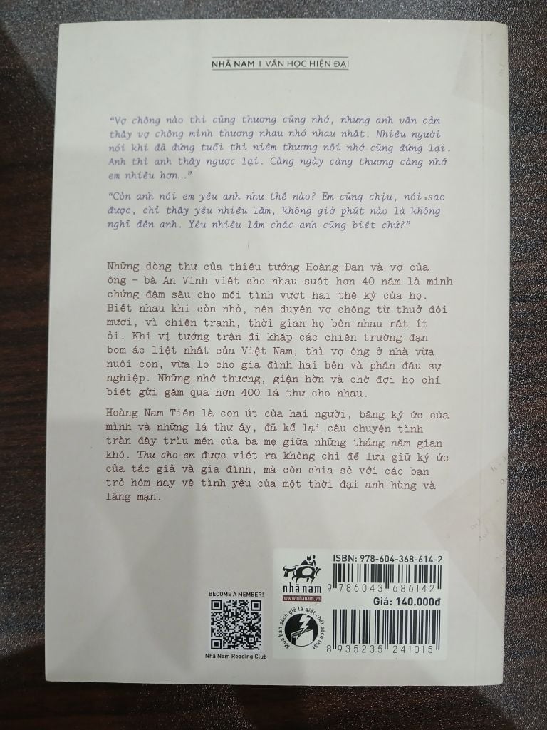 Thư Cho Em - Hoàng Nam Tiến - Ảnh chụp thực tế