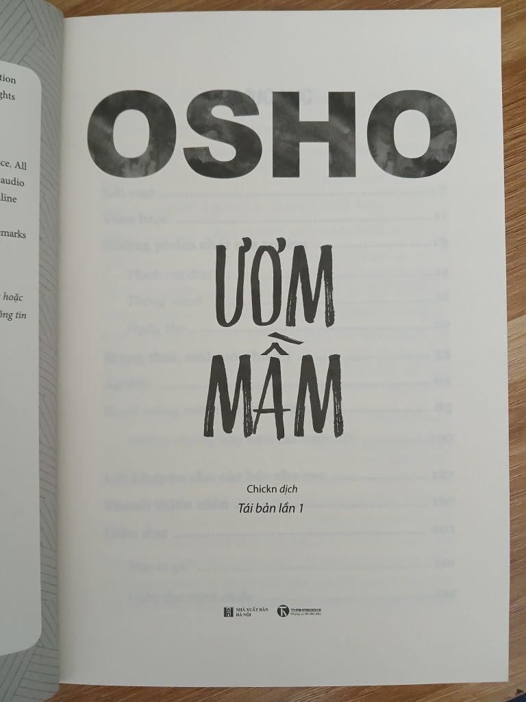 Ươm Mầm - Osho - Ảnh thực tế 5