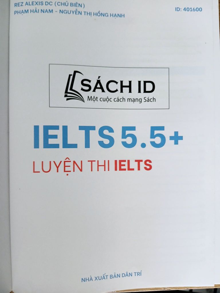 IELTS 5.5+ Luyện Thi IELTS - Rez Alexis DC (chủ biên) - Ảnh thực tế 5