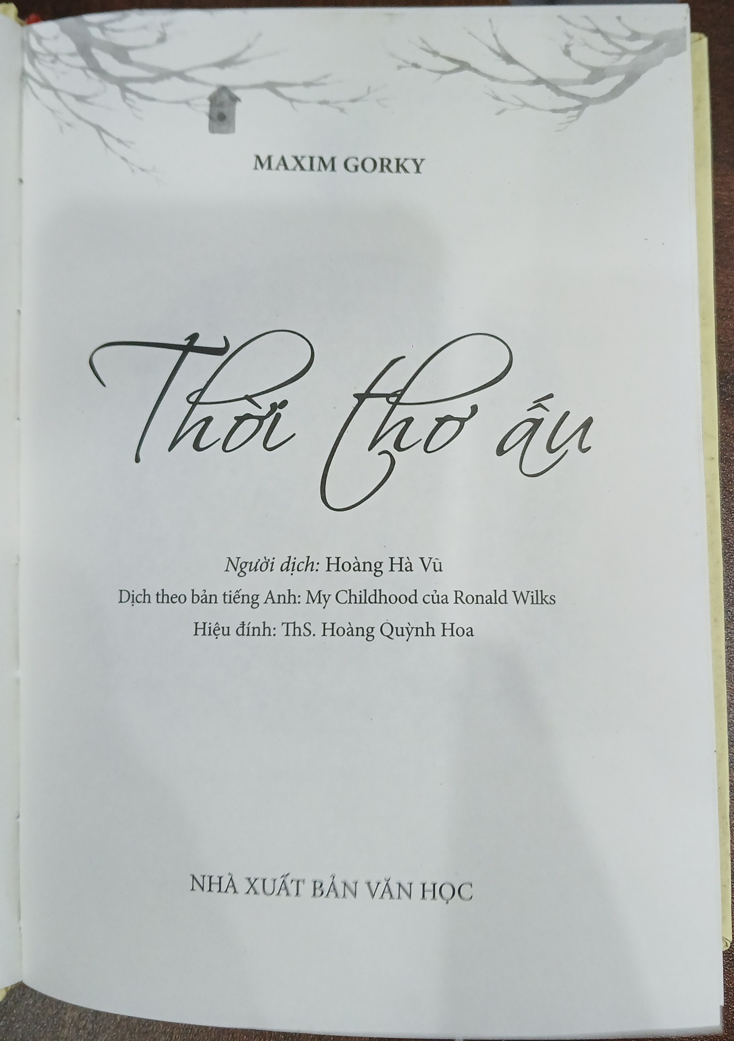 Thời Thơ Ấu – Maxim Gorki