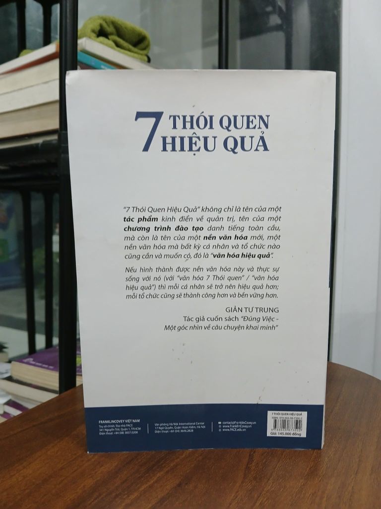 7 thói quen hiệu quả – Stephen R. Covey - Ảnh chụp thực tế
