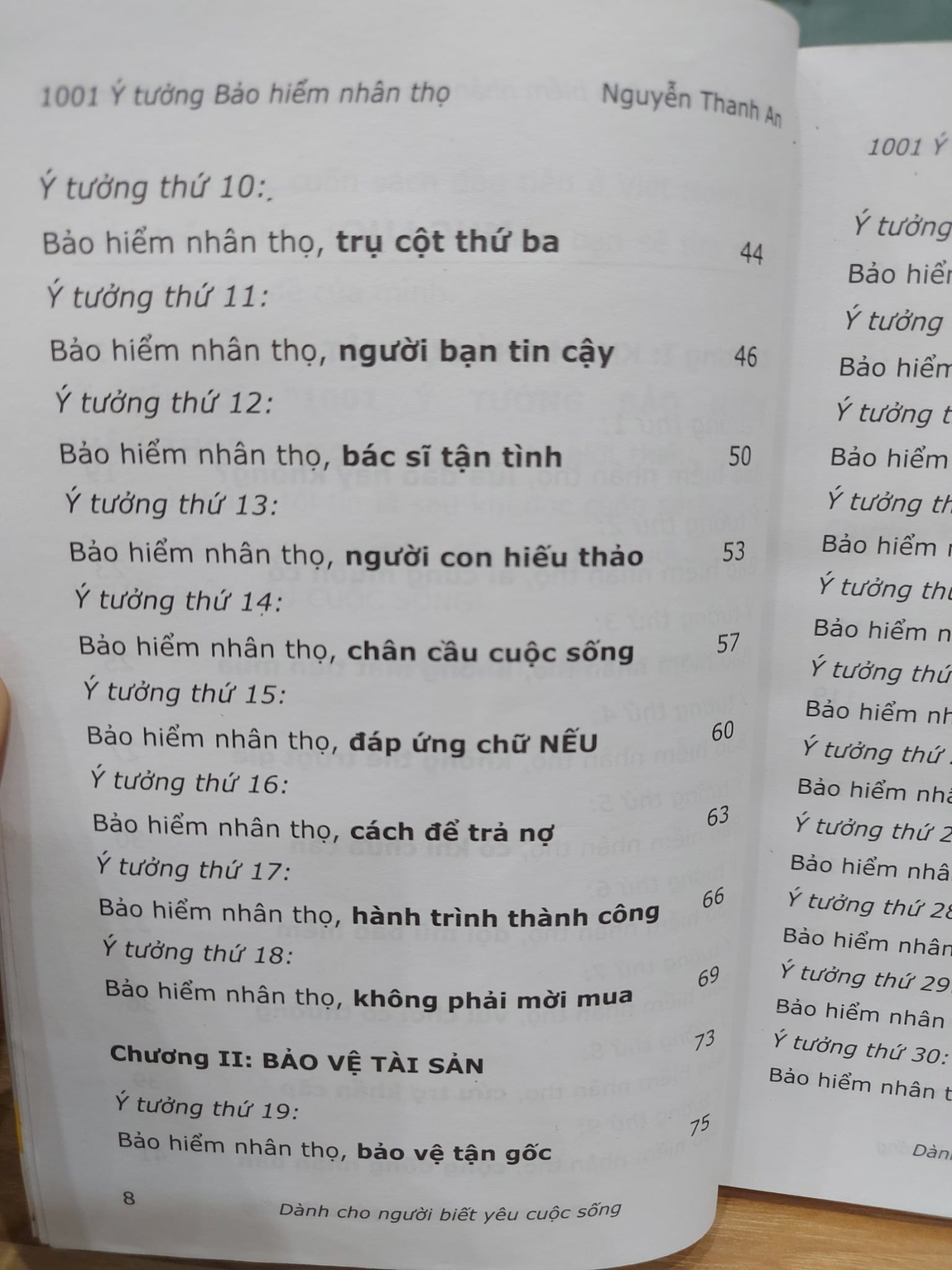 1001 Ý TƯỞNG BẢO HIỂM NHÂN THỌ – NGUYỄN THANH AN