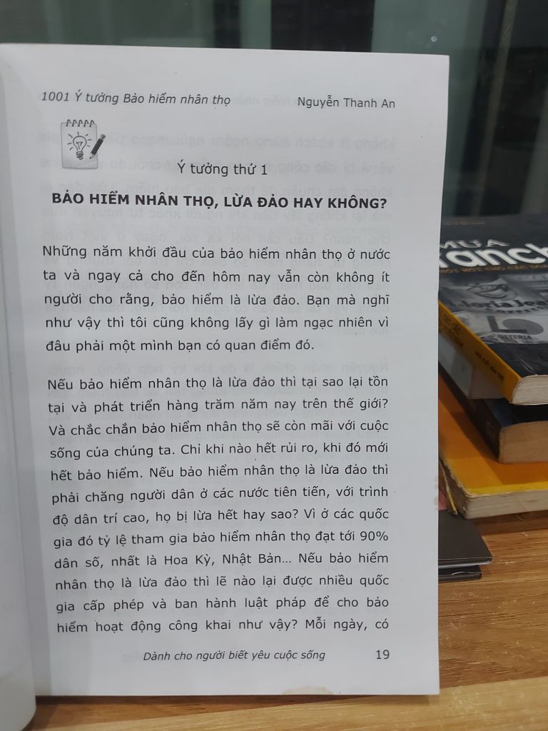 1001 Ý TƯỞNG BẢO HIỂM NHÂN THỌ – NGUYỄN THANH AN - Ảnh thực tế 8