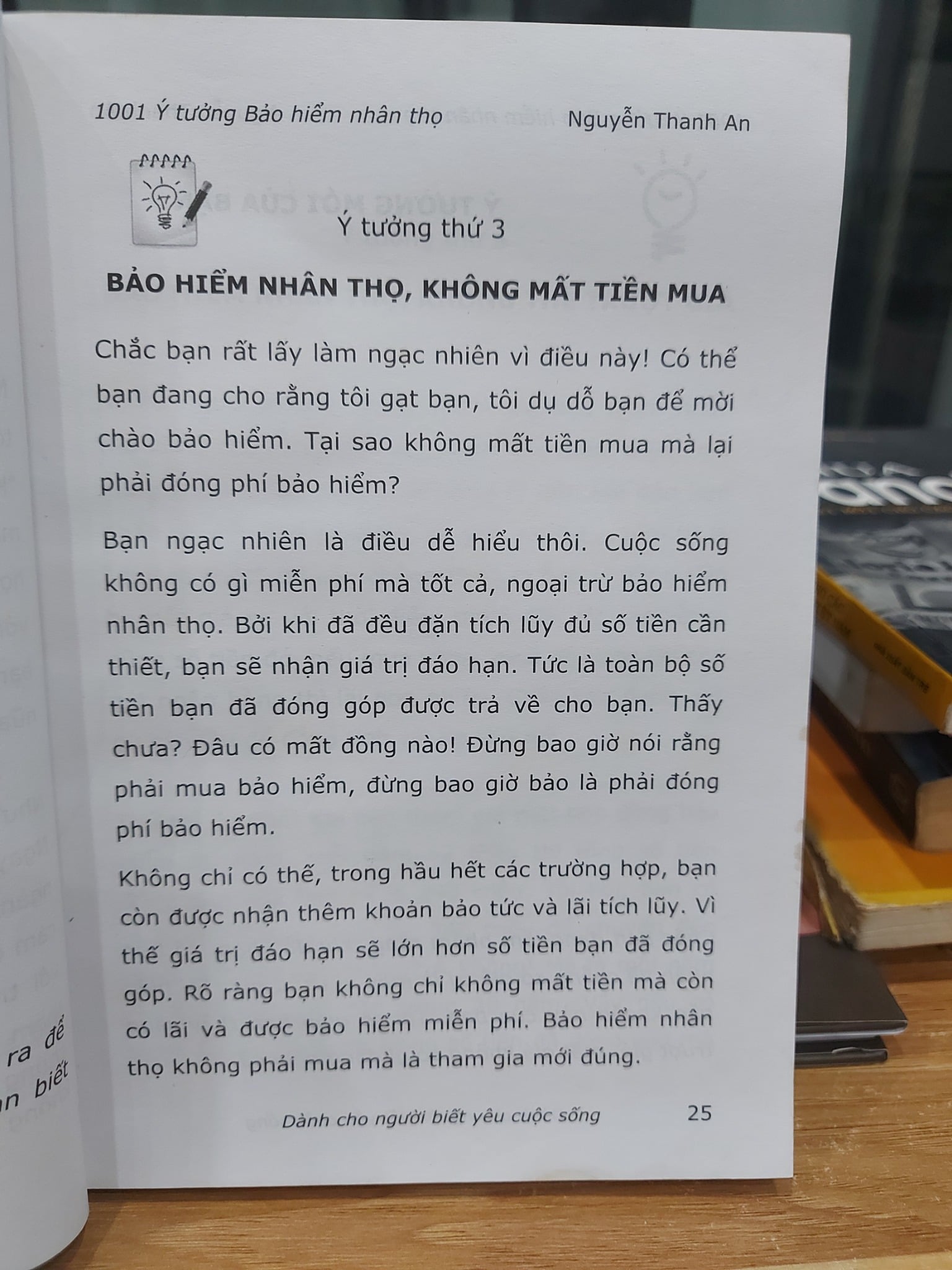 1001 Ý TƯỞNG BẢO HIỂM NHÂN THỌ – NGUYỄN THANH AN