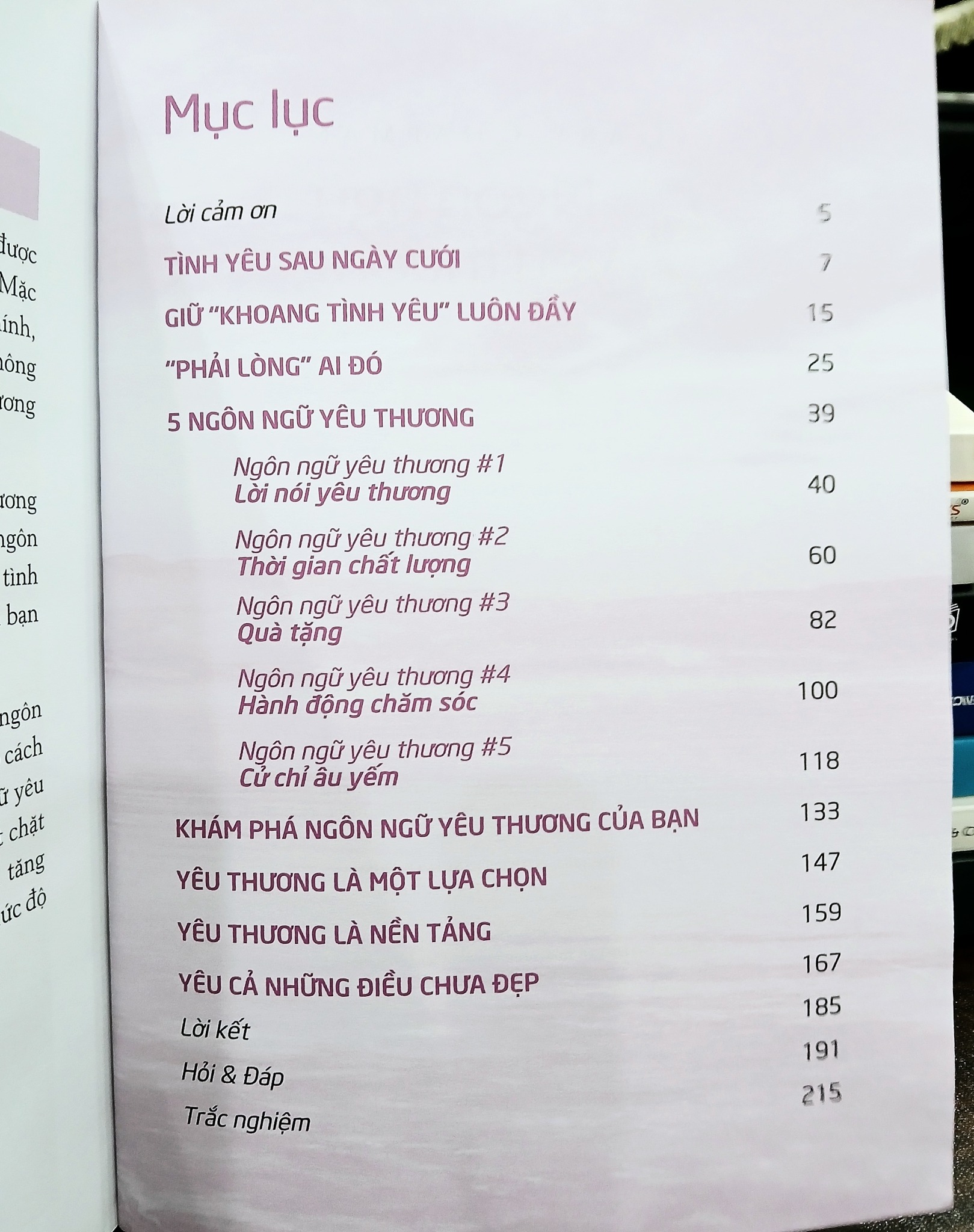 5 ngôn ngữ yêu thương – Gary Chapman