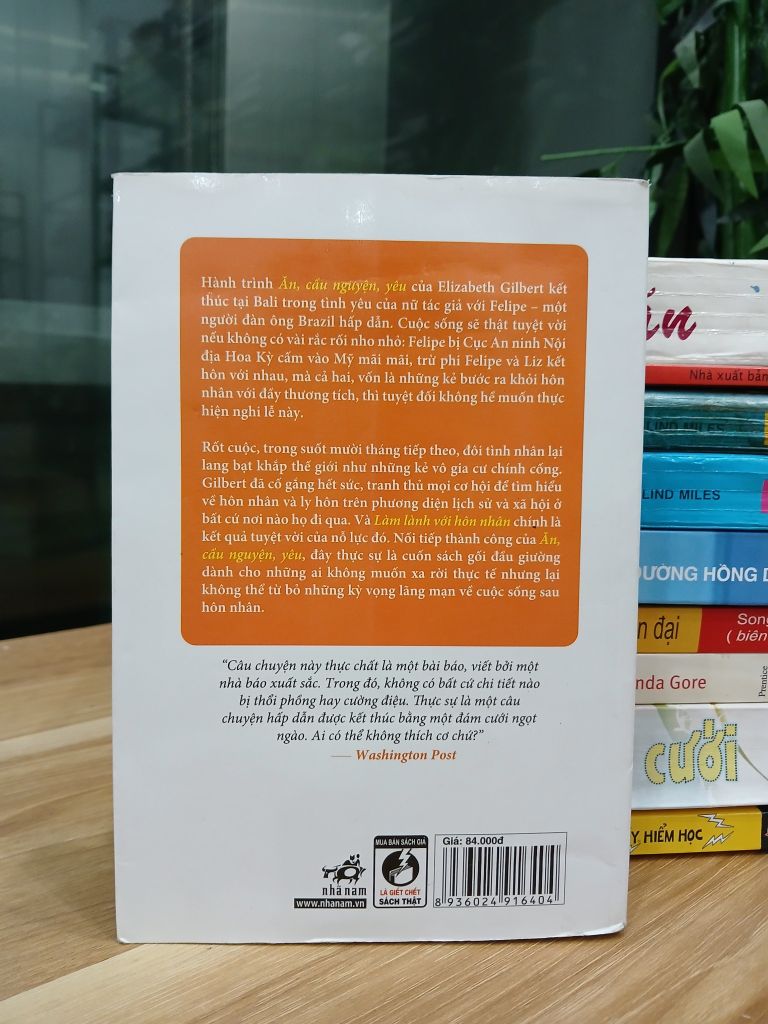 Làm Lành Với Hôn Nhân – Elizabeth Gilbert - Ảnh chụp thực tế