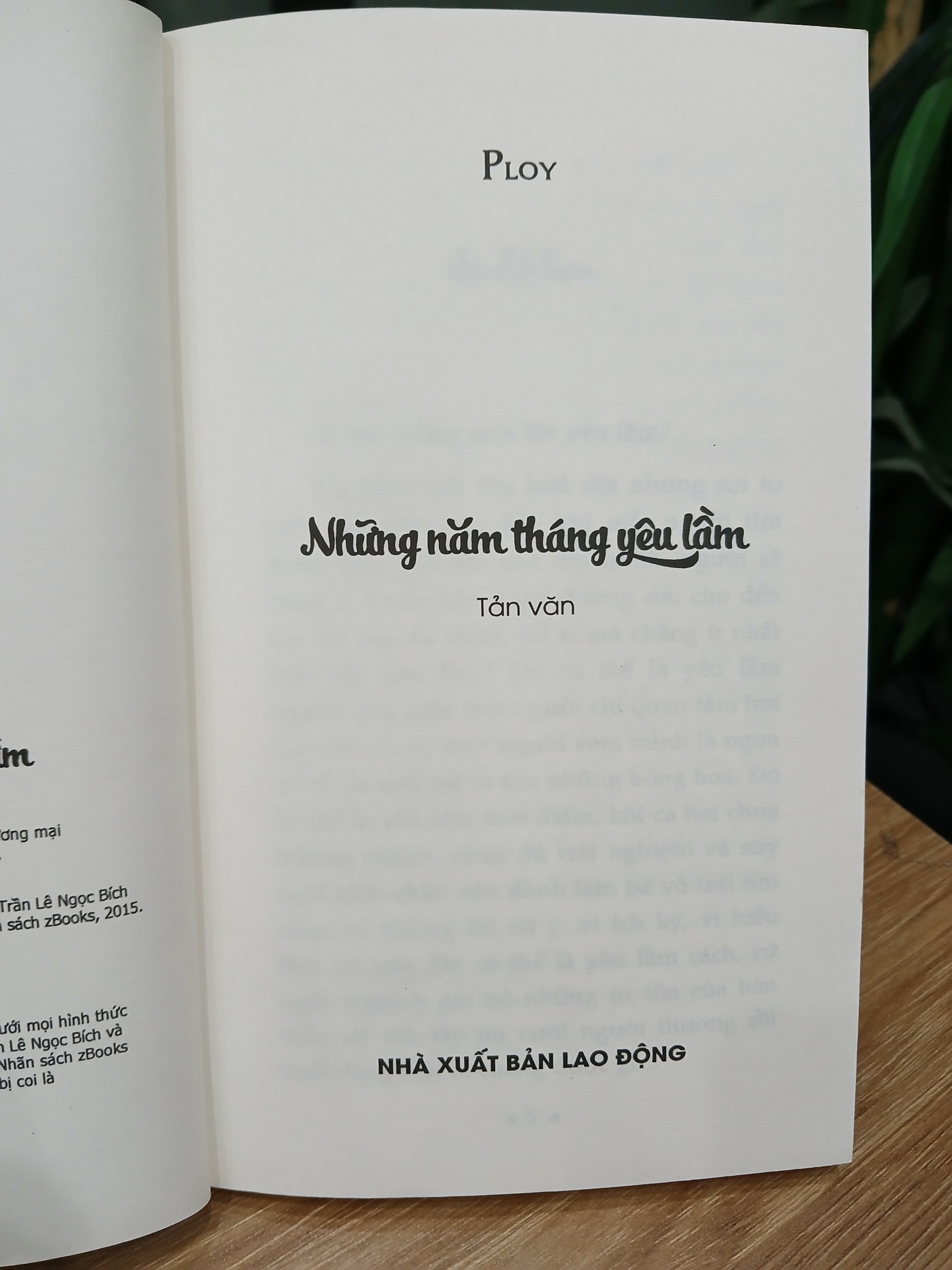 Những năm tháng yêu lầm – Ploy