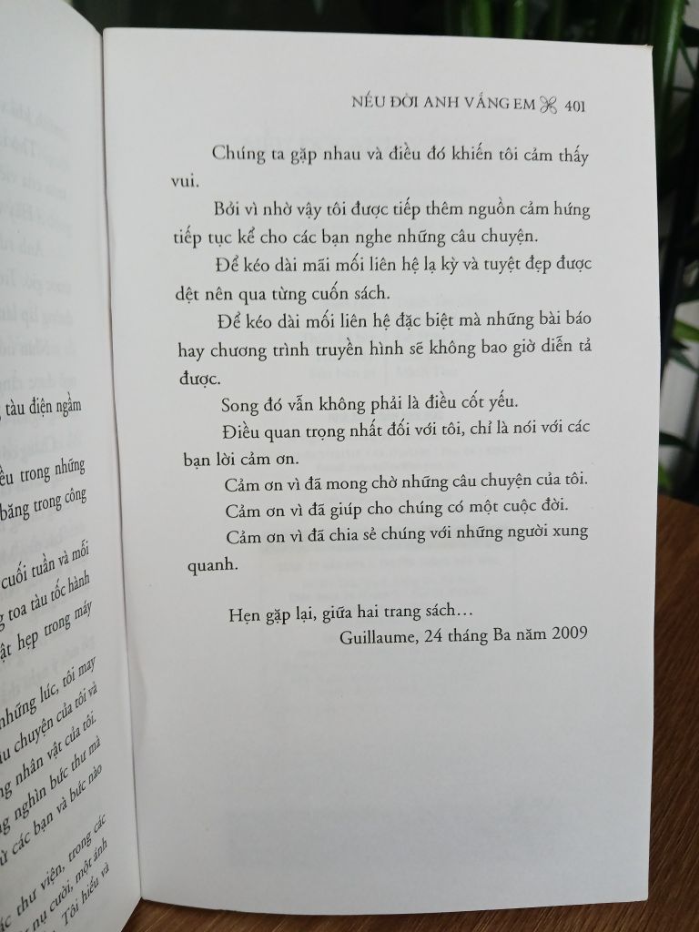 Nếu đời anh vắng em – Guillaume Musso - Ảnh thực tế 9