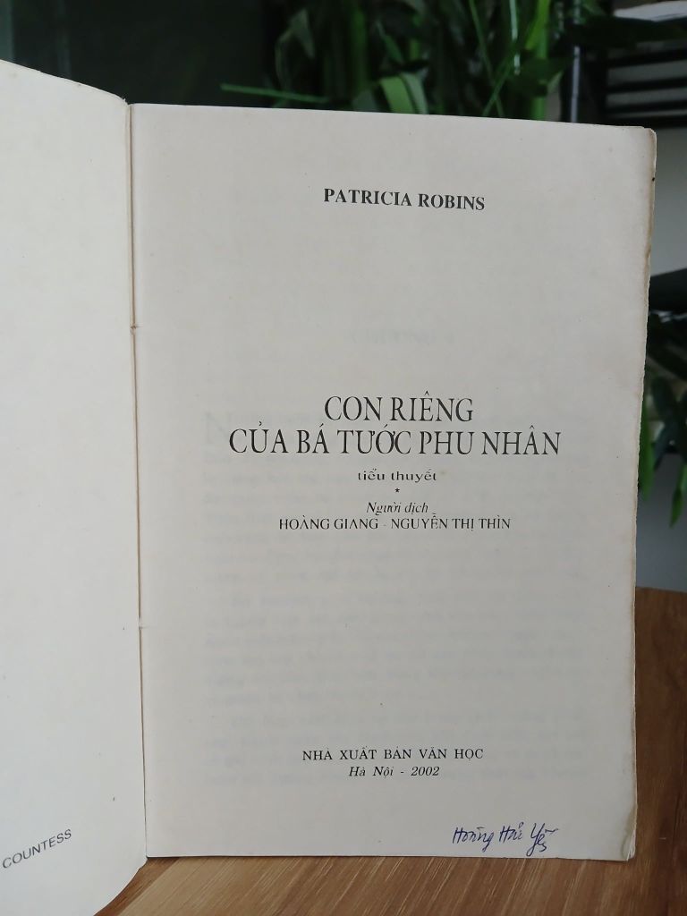 Con riêng của bá tước phu nhân – Patricia Robins - Ảnh thực tế 5