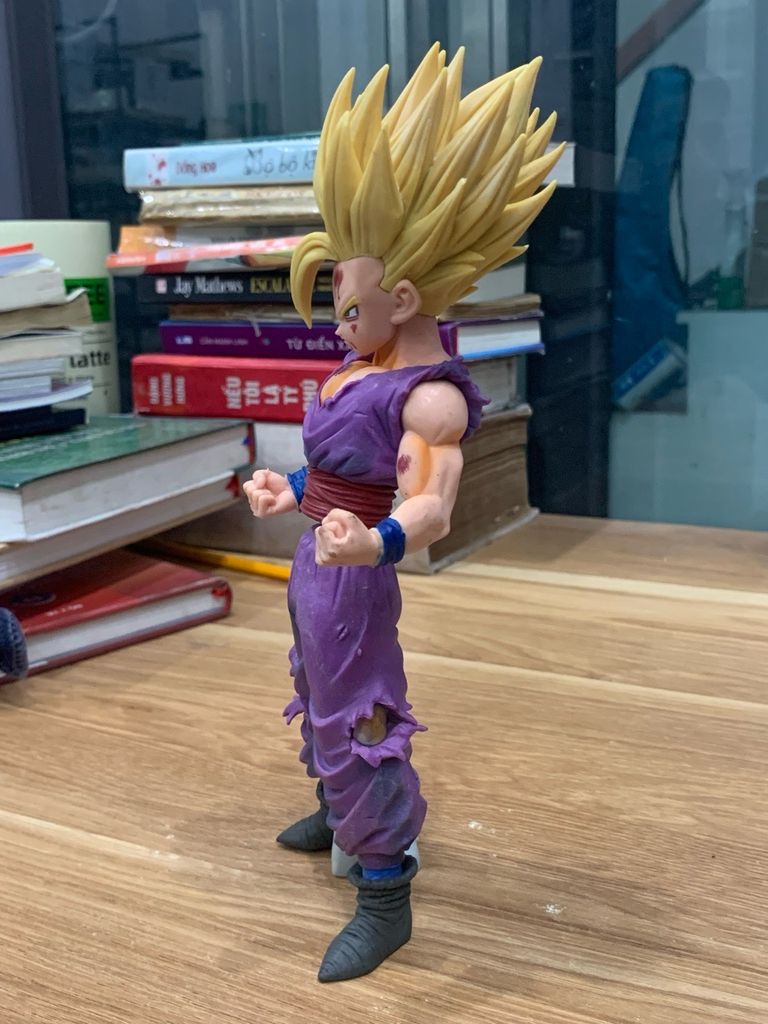 Mô hình Son Goku Super Saiyan Tóc Vàng cao 18.5cm - Nhân vật Dragon Ball Z - Ảnh thực tế 4