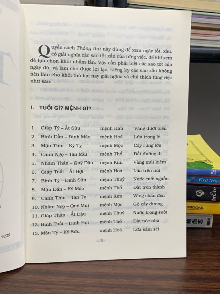 Thông Thư sách xem ngày tốt, xấu, có giải nghĩa các sao tốt sao xấu- Đức Thành - Ảnh thực tế 4