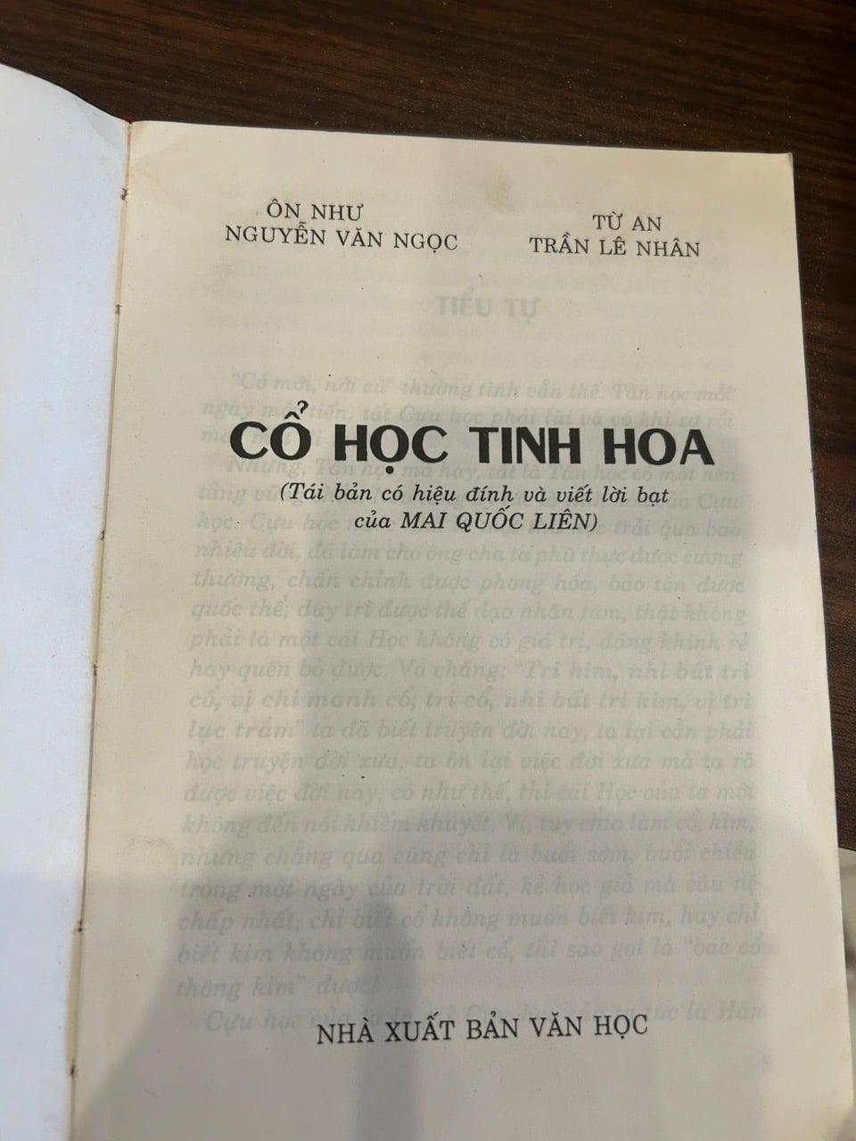 Cổ học tinh hoa- NXB Văn học