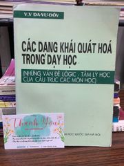 Các Dạng Khái Quát Hóa Trong Dạy Học - V.V. Đa-vư-đôv - ảnh 1