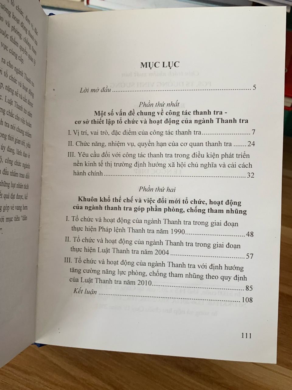 Đổi mới tổ chức và hoạt động ngành thanh tra nhằm tăng cường năng lực phòng chống tham nhũng