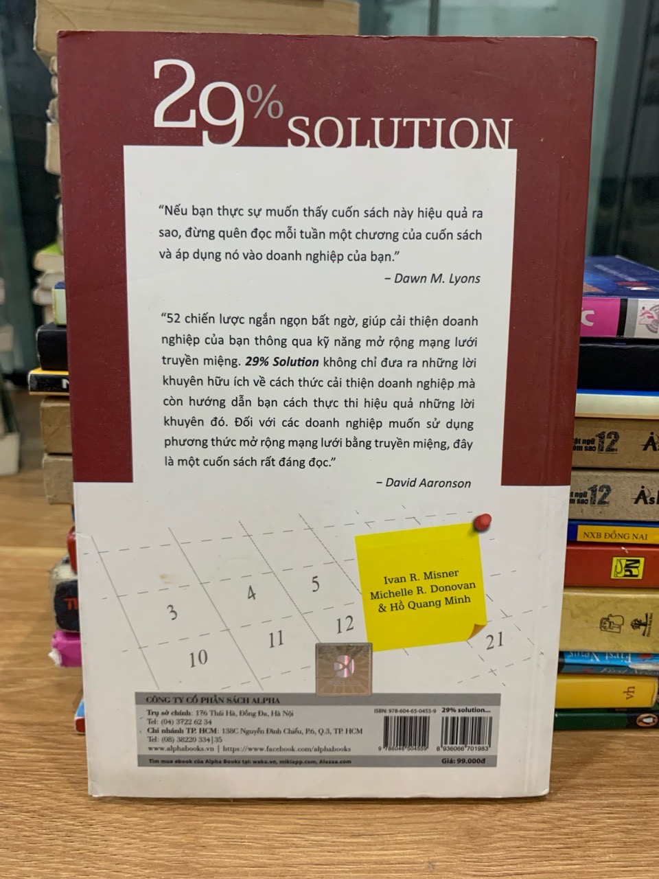 29% Solution – Ivan R. Misner, Michelle R. Donovan & Hồ Quang Minh