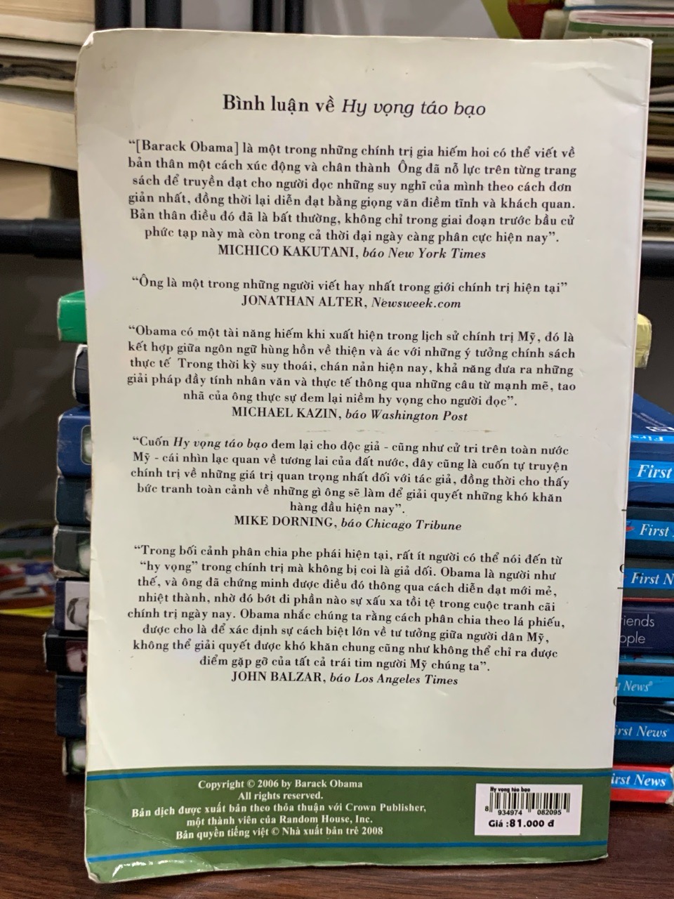 Hy vọng táo bạo- Barack Obama