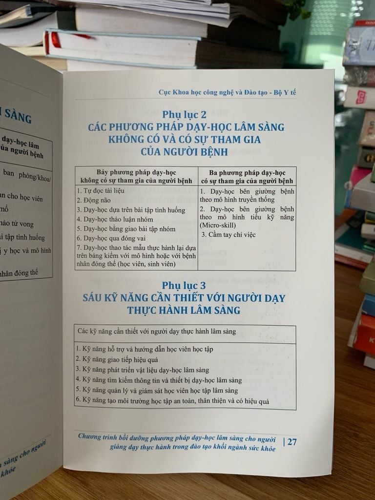 Chương trình bồi dưỡng phương pháp dạy học lâm sàng cho người giảng dạy thực hành trong đào tạo khối ngành sức khỏe -NXB Y Học - Ảnh thực tế 8