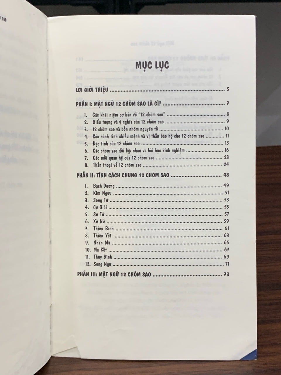 Mật ngữ 12 chòm sao
