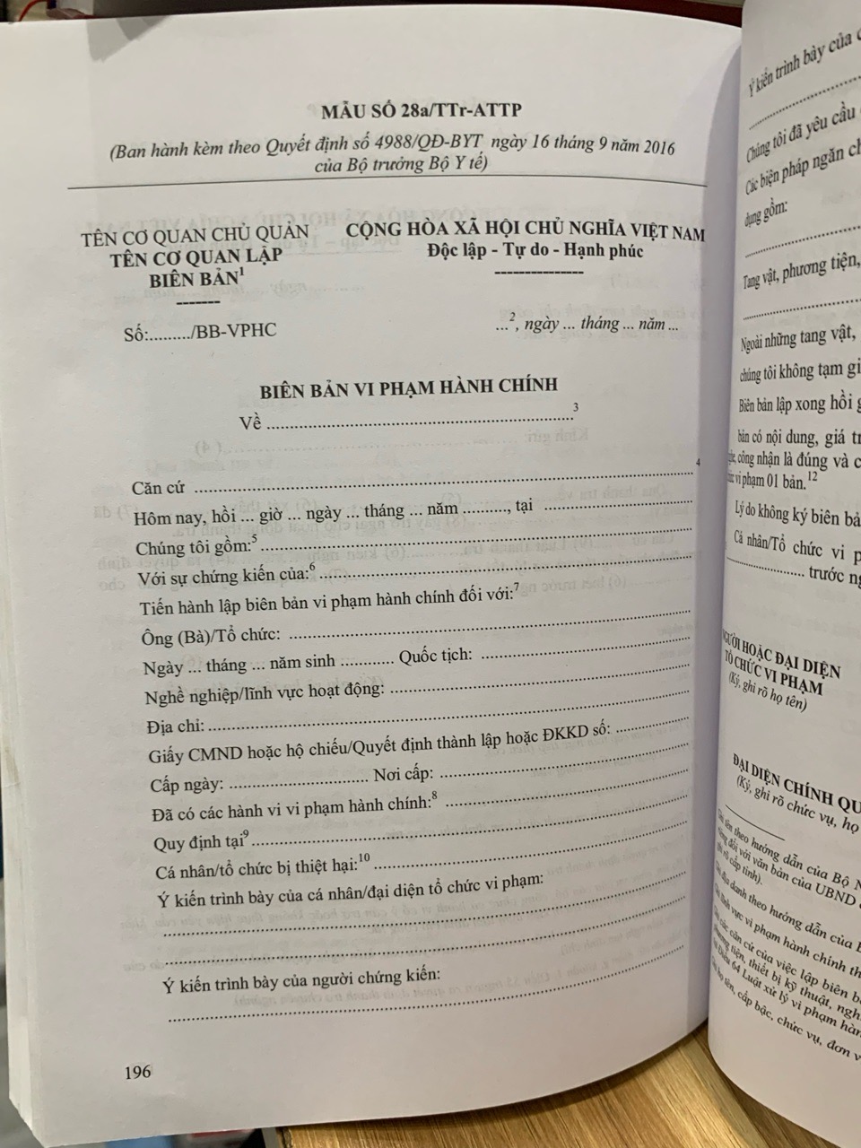 Hướng dẫn thanh tra an toàn thực phẩm- Bộ y tế thanh tra bộ