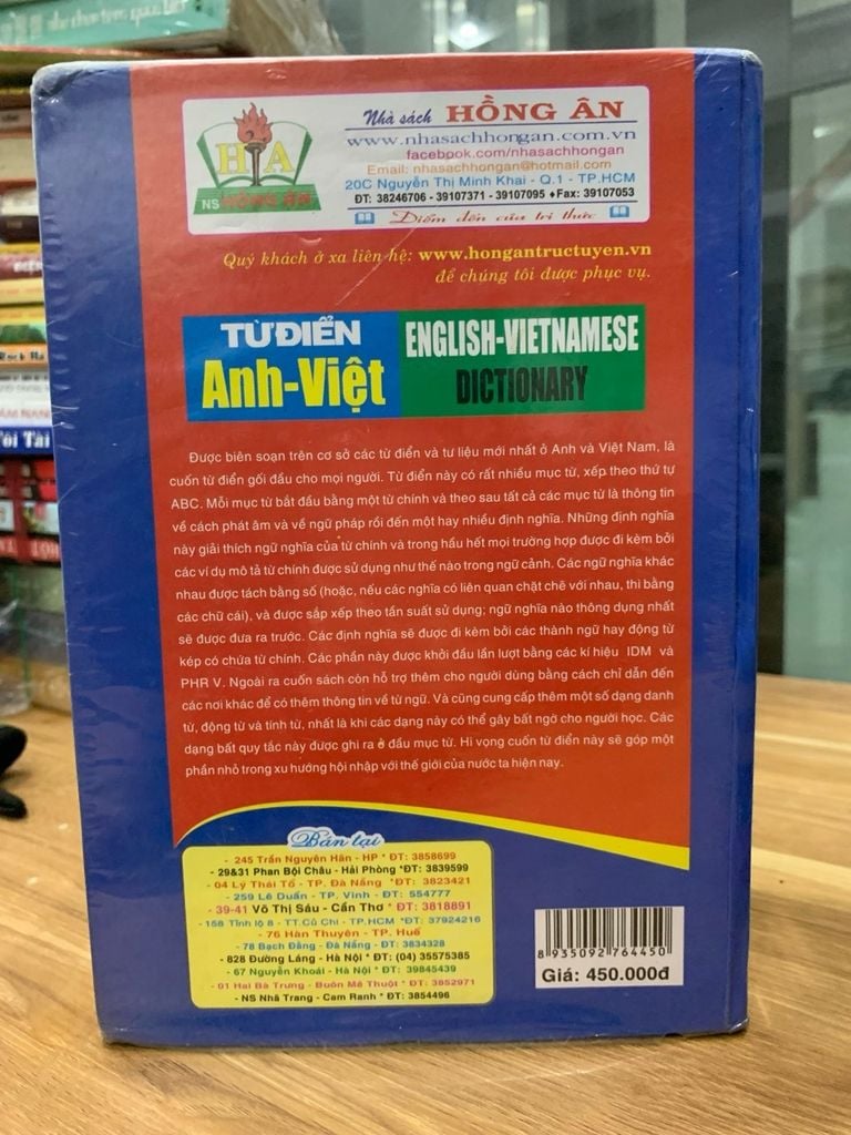 Từ điền Anh-Việt -Vĩnh Bá - Ảnh chụp thực tế