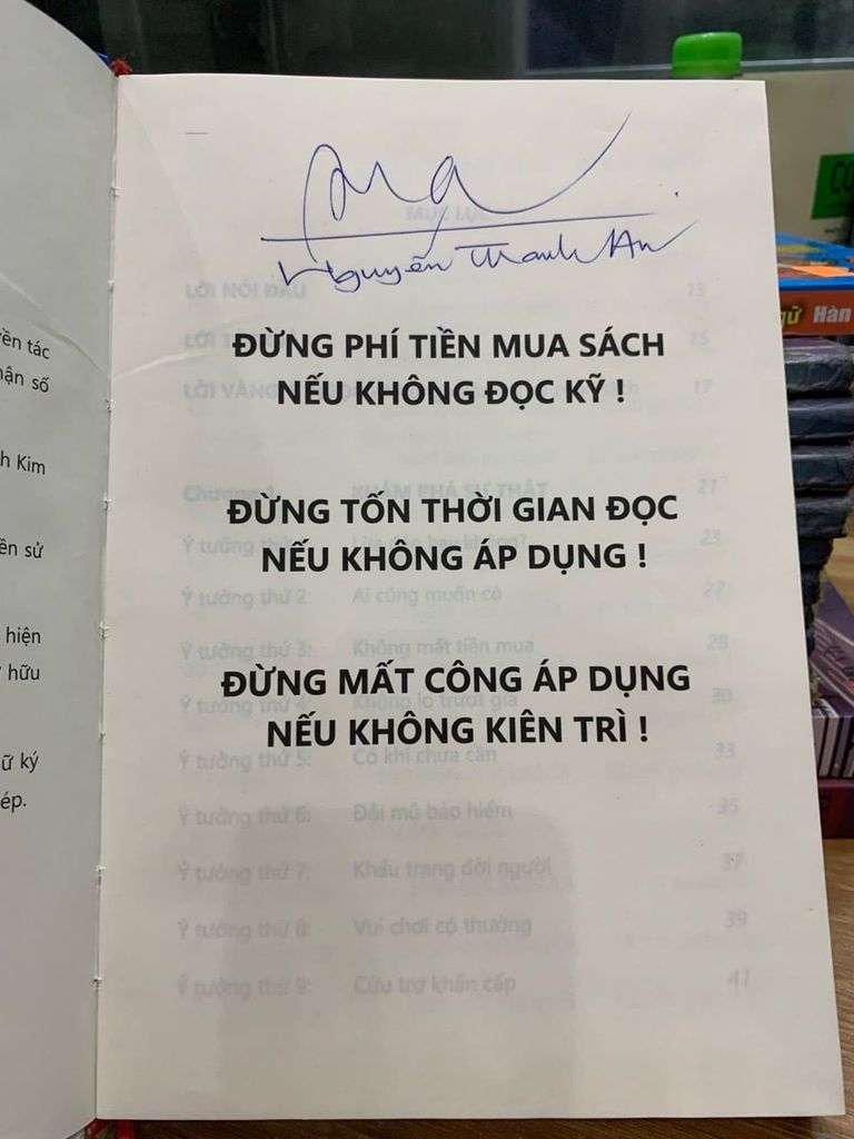 1001 Ý tưởng bảo hiểm nhân thọ -Nguyễn Thanh An - Ảnh thực tế 3
