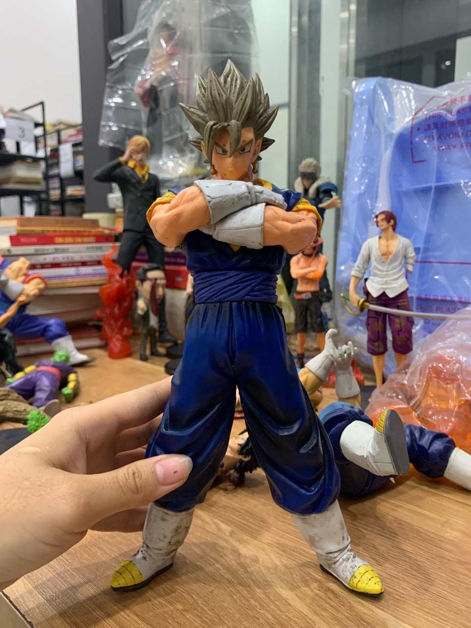 Mô hình nhân vật Vegito Super Saiyan từ Dragon Ball Z, cao 30cm