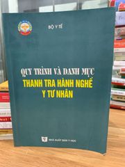 quy trình và danh mục thanh tra hành nghề y tư nhân - ảnh 1
