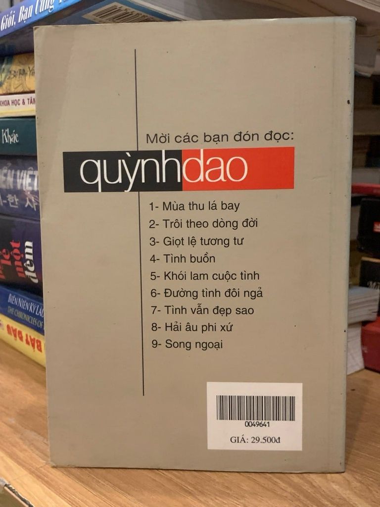 Giã từ kiếp long đong -Quỳnh dao - Ảnh chụp thực tế
