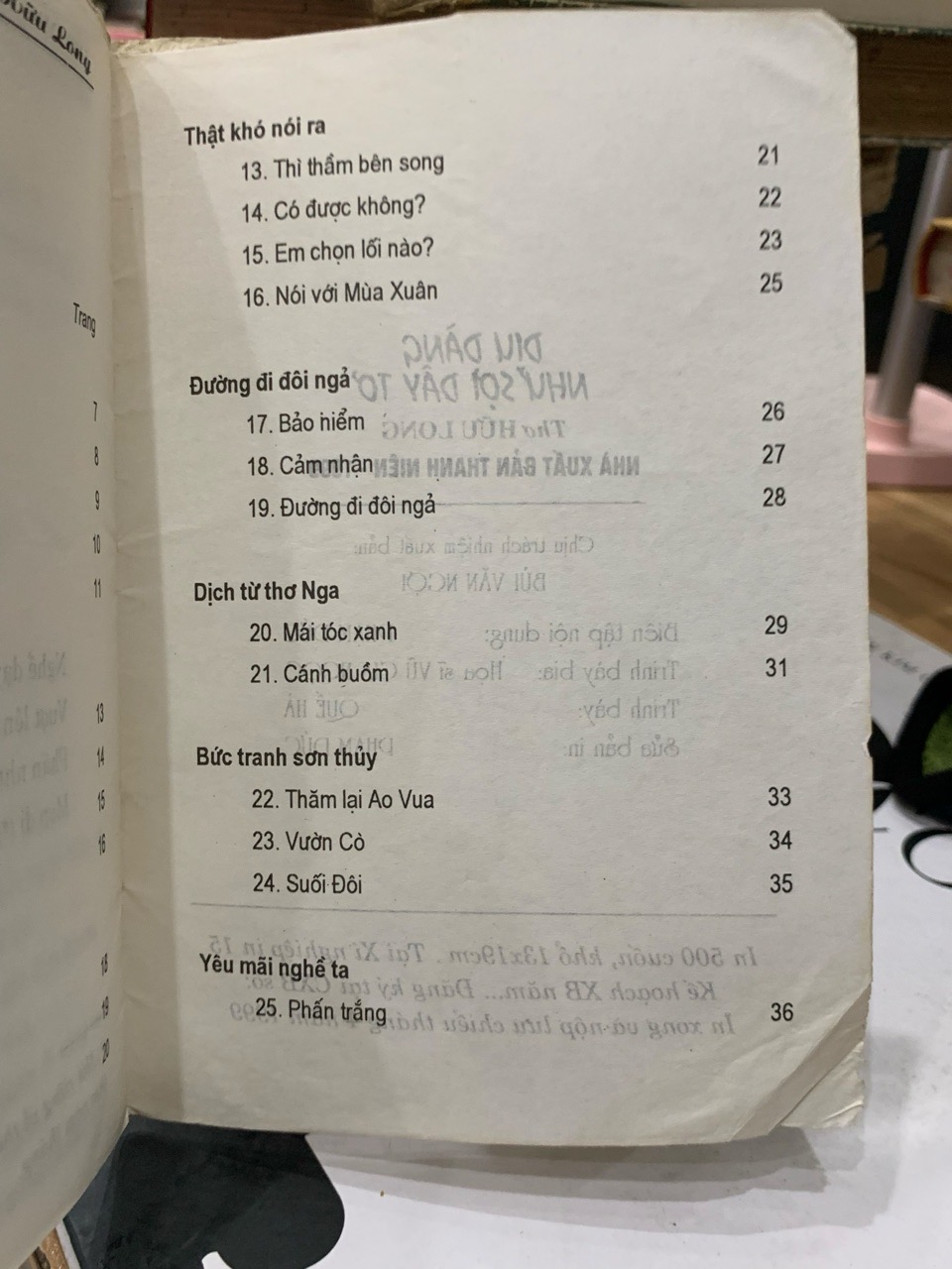 Tuyển Tập Thơ Dịu Dàng Như Sợi Dây Tơ của Tác Giả Hữu Long