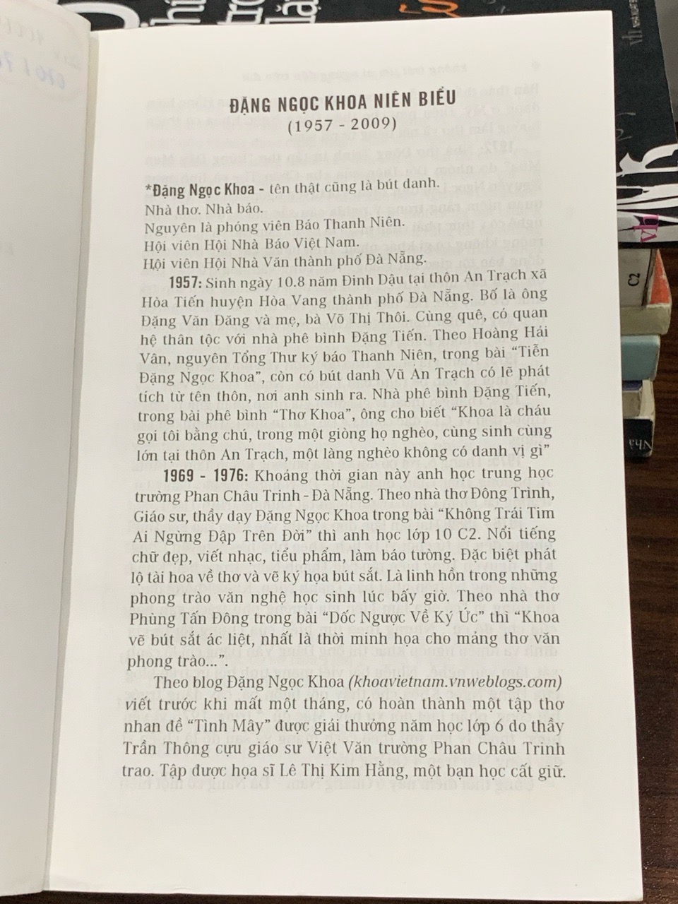 Đặng Ngọc Khoa và Thơ – Đặng Ngọc Khoa