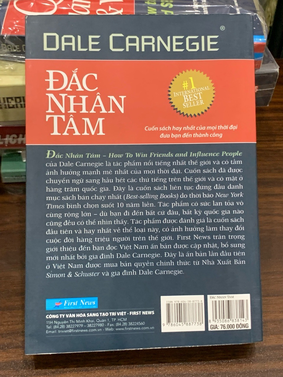 Ảnh sách Đắc nhân tâm (How to Win Friends and Influence People) – Dale Carnegie