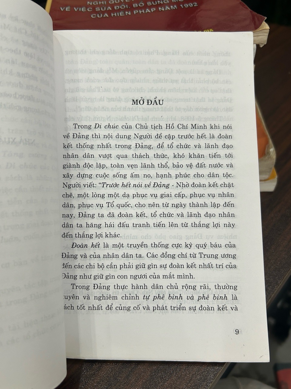 Tăng cường đoàn kết thống nhất trong đảng theo di chúc của Chủ tịch Hồ Chí Minh