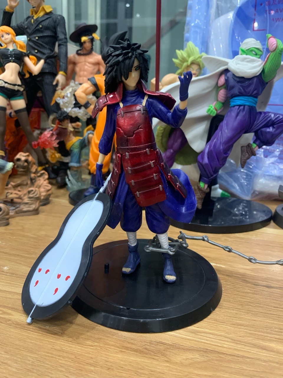 Mô hình tượng GK Uchiha Sasuke và Uchiha Madara từ anime Naruto Shippuden, cao 18cm