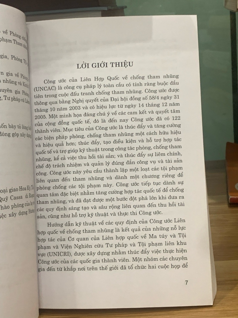 Hướng dẫn kĩ thuật về thực hiện thi công ước của liên hợp quốc về phòng chống tham nhũng -NXB Lao động-xã hội