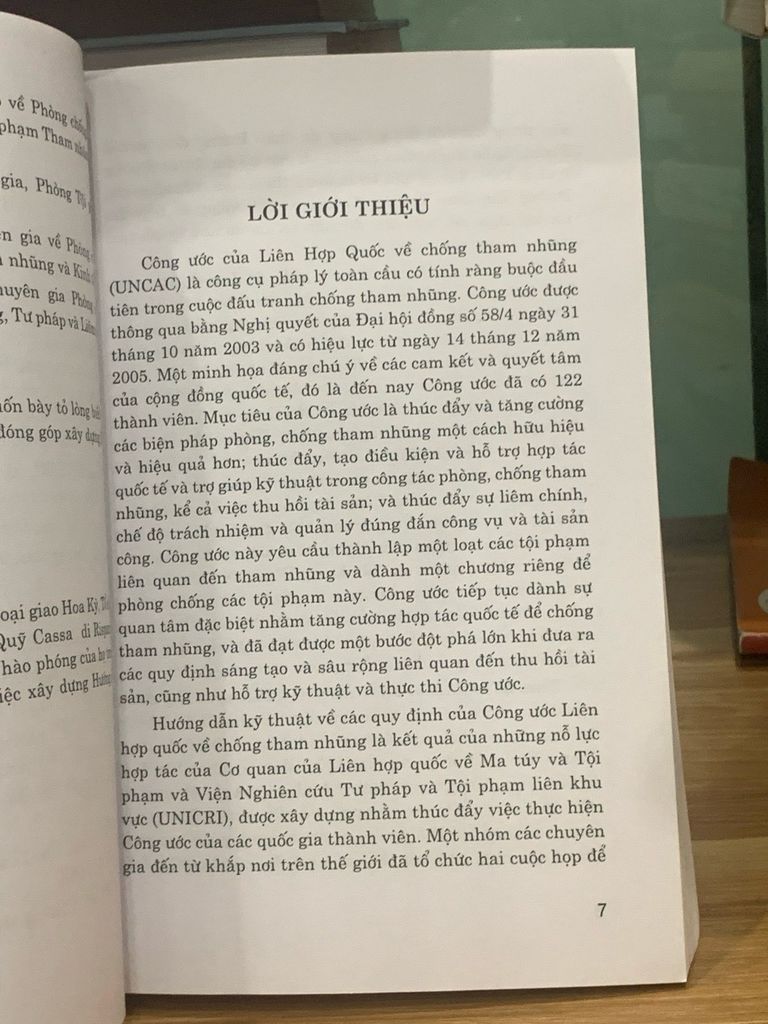 Hướng dẫn kĩ thuật về thực hiện thi công ước của liên hợp quốc về phòng chống tham nhũng -NXB Lao động-xã hội - Ảnh thực tế 8